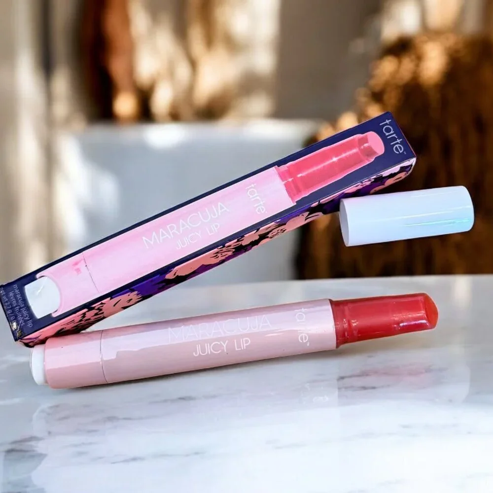 Tarte NIB Maracuja Juicy Lip Hydrating Balm Gloss in Strawberry Shade